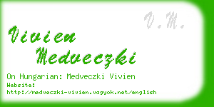 vivien medveczki business card